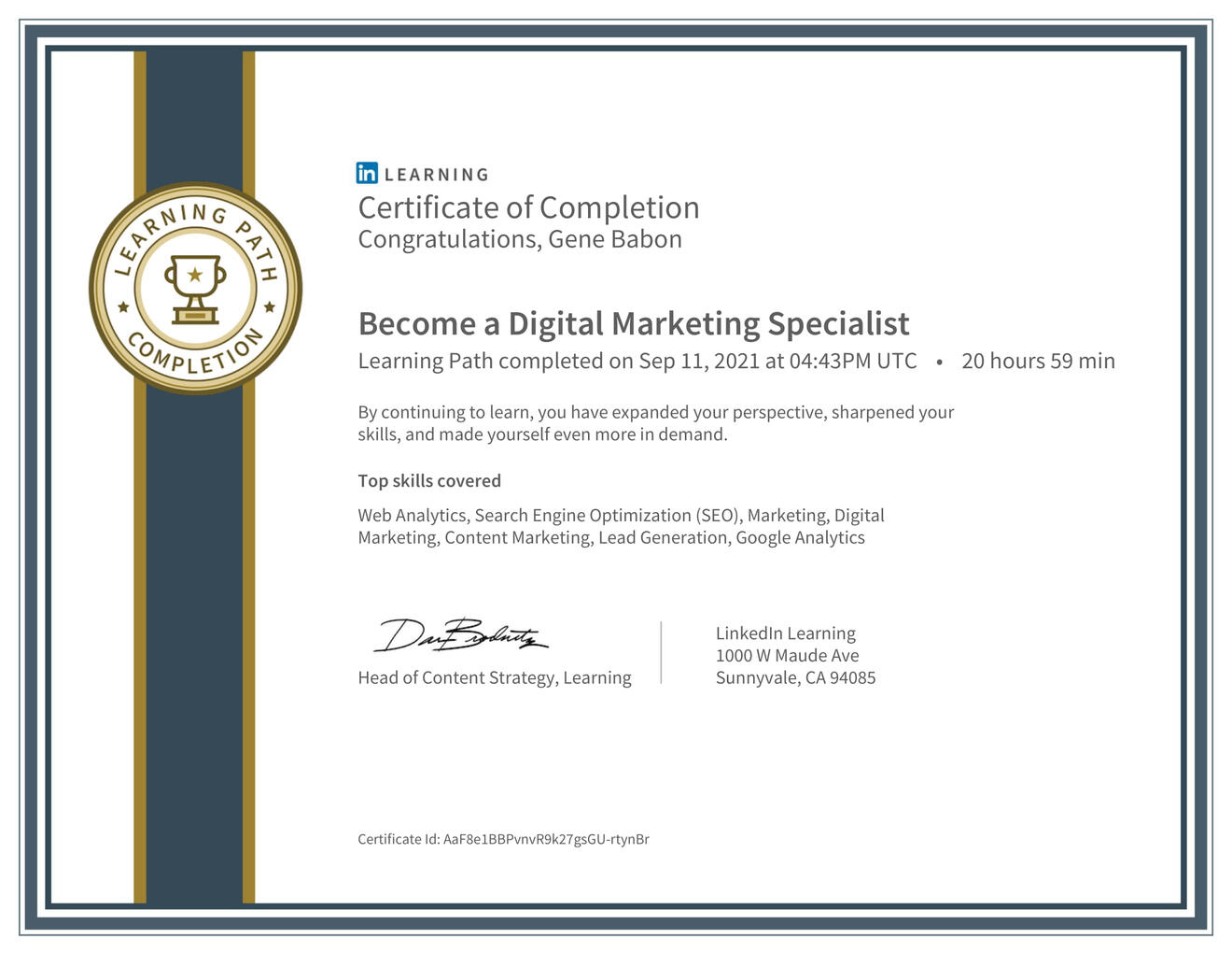 Digital Marketing Specialist